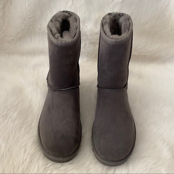 UGG Classic Short Boots Grey 6 - Picture 10 of 16